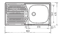 Fotogalerie: Dřez E86 s odkapem