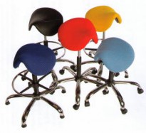 Fotogalerie: pedikérská, lékařská, kosmetická, dentistická a laboratorní  sedlová židle výša sedu 47-60cm