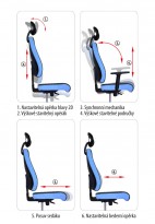 Fotogalerie: KANCELÁRSKÁ STOLIČKA PRE ZDRAVÉ SEDENIE AIR CHAIR